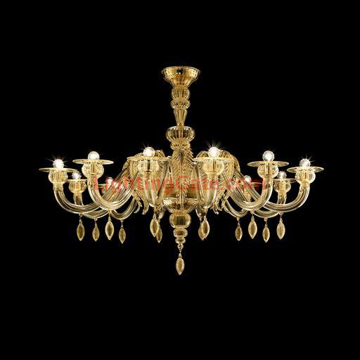 Fez 5602 12 Chandelier in Glass, by Barovier&Toso