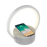 F2 10W Wireless charger led light with bluetooth speaker